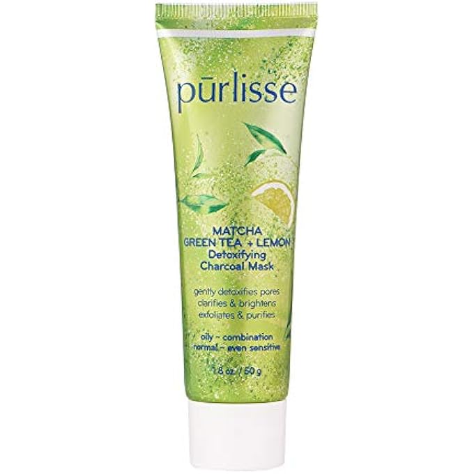 STRBOXONG MATCHA GREEN TEA + LEMON DETOXIFYING CHARCOAL MASK: CRUELTY-FREE & CLEAN, PARABEN & SULFATE-FREE, CITRUS BRIGHTENS, WHITE CLAY TIGHTENS PORES| 1.8OZ - Image 1